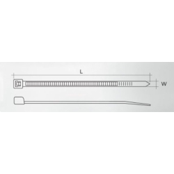Opaski zaciskowe kablowe 450mm x 4,6mm 100 sztuk